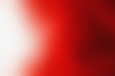 Çarpıcı bir soyut arka plan geçişi saf beyazdan zengin, koyu kırmızı renge, ince, kumlu bir dokuya sahip, kompozisyona derinlik ve çağdaş bir his katar..