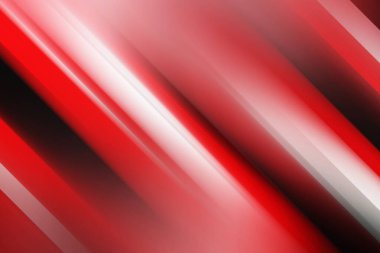 Kırmızı ve beyaz renkli çarpıcı bir soyut arkaplan, dinamizm ve yoğunluğu ileten çapraz ışık çizgileriyle karakterize edilir. Cesur görsel ifadeler için uygun.
