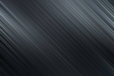 Koyu gri ve siyah köşegen çizgileri olan soyut bir arka plan, sofistike, güç ve endüstriyel zarafeti taşıyan metalik bir parıltı içeriyor..