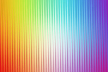 Çarpıcı bir gökkuşağı gradyanı olan soyut bir arkaplan dikey çizgili bir dokuya sahip, derinlik ve görsel bir ilgi hissi yaratıyor..
