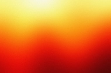 Güneşli sarıdan ateşli kırmızıya çarpıcı bir gradyanı olan enerjik ve soyut bir arkaplan, ilave derinlik ve karakter için hassas kumlu bir dokuya sahip..