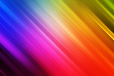 Göz kamaştırıcı soyut bir arka plan tam gökkuşağı spektrumunun çapraz çizgilerini gösteriyor, canlı ve yaratıcı bir görsel deneyim yaratıyor..