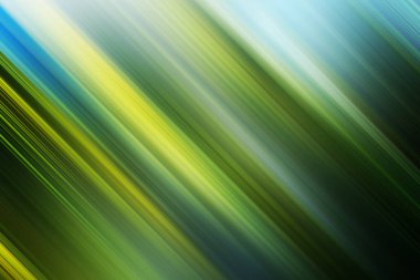 Yeşil, mavi ve beyaz tonlarında dinamik köşegen çizgileri olan soyut arka plan, doğal hareket, tazelik ve organik akışı işaret ediyor..