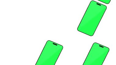 Beyaz arkaplan ile akıllı telefon kavramının canlandırması