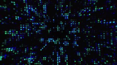 Hi-Tech Soyut Renkli Dijital Veri Görselleştirme Fütürist Teknoloji Hareketi arkaplanı