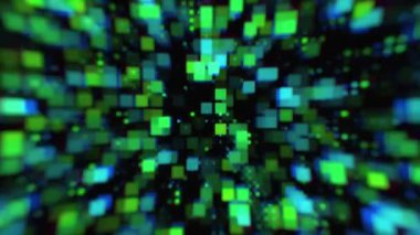 Hi-Tech Soyut Renkli Dijital Veri Görselleştirme Fütürist Teknoloji Hareketi arkaplanı