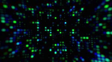 Hi-Tech Soyut Renkli Dijital Veri Görselleştirme Fütürist Teknoloji Hareketi arkaplanı