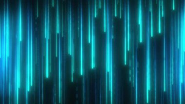 Soyut Neon Işık Çizgisi fütüristik döngü animasyon görüntü arkaplanı