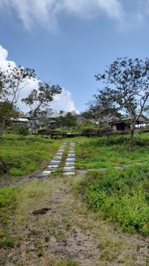 Talaga Langit Turizminin görüntüsü Sinarrancang Köyü, Mundu Bölgesi, Cirebon, Batı Java.