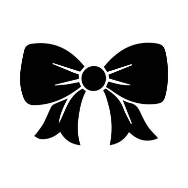 Solid Black Bow ve Ribbon SIlhouette Vektör Simgesi, hediye, saç, illüstrasyon, izole edilmiş, retro, set, aksesuar, siyah, kutlama, dekorasyon, tasarım, moda, ikon, nesne, biçim, sembol, vektör, arkaplan, ekleme, kabartma, papyon