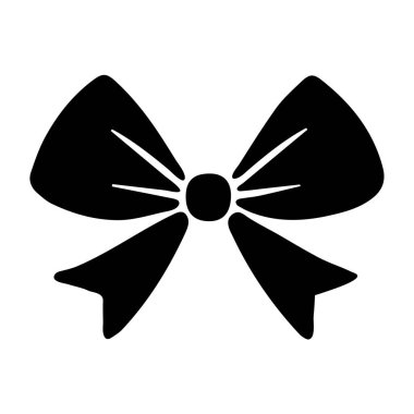 Solid Black Bow ve Ribbon SIlhouette Vektör Simgesi, hediye, saç, illüstrasyon, izole edilmiş, retro, set, aksesuar, siyah, kutlama, dekorasyon, tasarım, moda, ikon, nesne, biçim, sembol, vektör, arkaplan, ekleme, kabartma, papyon