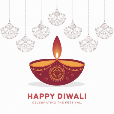 Best Wishes and Traditions With Happy Diwali clipart