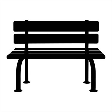 Bahçe Benç Vektörü Siyah İzole Siluet Simgesi