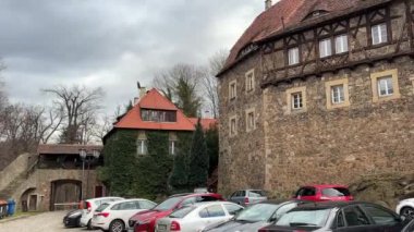 Polonya 'daki Ksiaz Kalesi. Polonya 'nın üçüncü büyük kale kompleksi. Prenses Daisy ve Hochberg hanedanının evi. Ortaçağ Şatosu