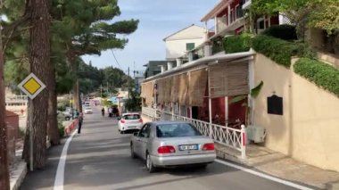 Yunanistan 'ın Korfu adasındaki güzel sahil kasabası Palaiokastritsa