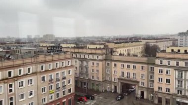 Polonya 'nın Çek Cumhuriyeti' nin şehir manzarası. Jasna Gora Dini Hac Konumu. Polonya sokak binaları ünlü bir yer