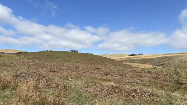 Perthshire 'ın İskoç Highlands' ı açık tepeler manzara dağları güzel İskoçya açıklarında yürüyor parlak yaz mevsimleri Munro