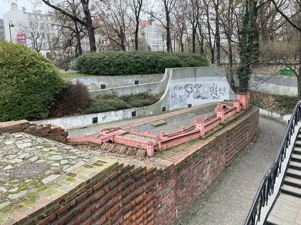 Wrocaw. Polonya 'nın Wroclaw şehrinin şehir manzarası. Polonya, ünlü sokak binaları yerleştirdi