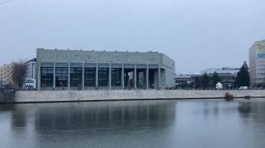 Wrocaw. Polonya 'nın Wroclaw şehrinin şehir manzarası. Polonya, ünlü sokak binaları yerleştirdi