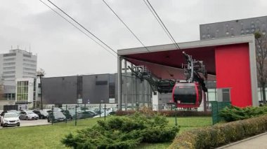 Wrocaw. Polonya 'nın Wroclaw şehrinin şehir manzarası. Polonya, ünlü sokak binaları yerleştirdi