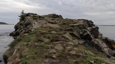 Downing Point Bataryası. Birinci Dünya Savaşı 'ndan kalma terk edilmiş kıyı savunmaları. Donanma silah mevzisi İskoçya 'nın Edinburgh Nehri kıyısındaki savunma mevzilerini tahrip etti.