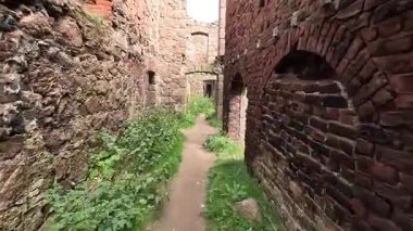 Slains Kalesi, İskoç Drakula Kalesi perili taş yapı terk edilmiş eski İskoç tahkimatları askeri harabe.