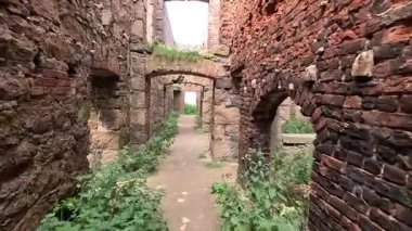 Slains Kalesi, İskoç Drakula Kalesi perili taş yapı terk edilmiş eski İskoç tahkimatları askeri harabe.