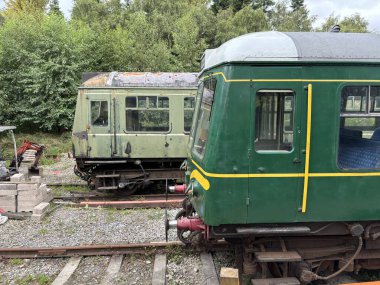 Keith ve Dufftown 'ın İskoçya' daki miras demiryolu. Eski trenler, manzaralı raylar ve kırsal cazibe seyahat, tarih ve ulaşım temaları için idealdir