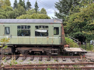 Keith ve Dufftown 'ın İskoçya' daki miras demiryolu. Eski trenler, manzaralı raylar ve kırsal cazibe seyahat, tarih ve ulaşım temaları için idealdir