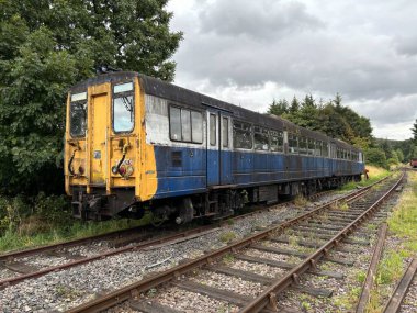 Keith ve Dufftown 'ın İskoçya' daki miras demiryolu. Eski trenler, manzaralı raylar ve kırsal cazibe seyahat, tarih ve ulaşım temaları için idealdir