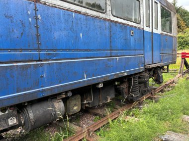 Keith ve Dufftown 'ın İskoçya' daki miras demiryolu. Eski trenler, manzaralı raylar ve kırsal cazibe seyahat, tarih ve ulaşım temaları için idealdir