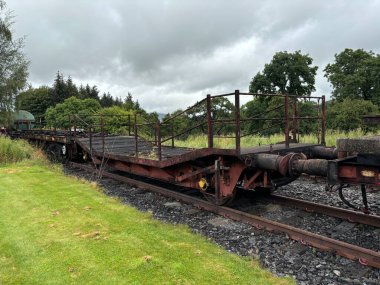 Keith ve Dufftown 'ın İskoçya' daki miras demiryolu. Eski trenler, manzaralı raylar ve kırsal cazibe seyahat, tarih ve ulaşım temaları için idealdir