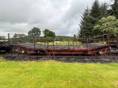 Keith ve Dufftown 'ın İskoçya' daki miras demiryolu. Eski trenler, manzaralı raylar ve kırsal cazibe seyahat, tarih ve ulaşım temaları için idealdir