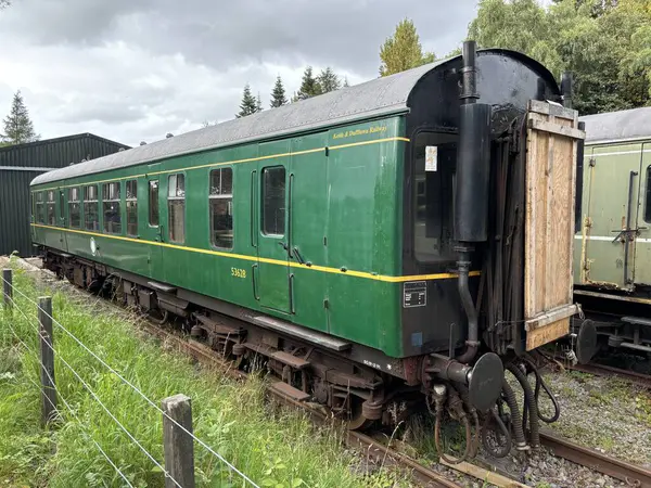 Keith ve Dufftown 'ın İskoçya' daki miras demiryolu. Eski trenler, manzaralı raylar ve kırsal cazibe seyahat, tarih ve ulaşım temaları için idealdir