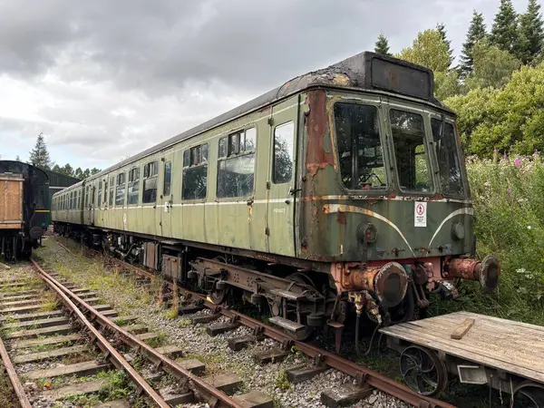 Keith ve Dufftown 'ın İskoçya' daki miras demiryolu. Eski trenler, manzaralı raylar ve kırsal cazibe seyahat, tarih ve ulaşım temaları için idealdir