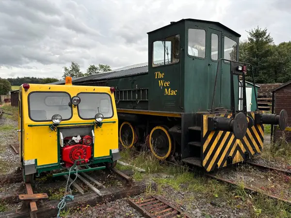 Keith ve Dufftown 'ın İskoçya' daki miras demiryolu. Eski trenler, manzaralı raylar ve kırsal cazibe seyahat, tarih ve ulaşım temaları için idealdir