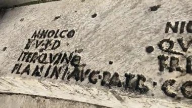 Napoli yakınlarındaki Pompei 'nin antik harabeleri, açık yaz gökyüzü altında korunmuş Roma sokaklarını, binalarını ve volkanik tarihini sergiliyordu.