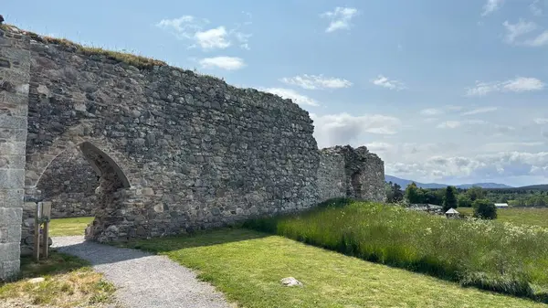 Nethy Köprüsü yakınlarındaki Roy Kalesi, Cairngorm ve Strathspey 'in panoramik manzarasını sunan bir buzul tepeciğinin tepesinde 12. yüzyıldan kalma bir avlu kalesidir..
