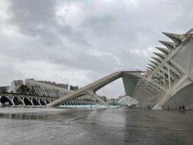 Şehir merkezi mimarisi Valencia, İspanya - modern modern modern gotik sanat modern kültür.