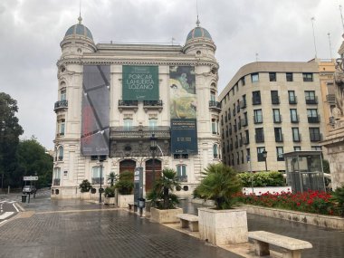 Şehir merkezi mimarisi Valencia, İspanya - modern modern modern gotik sanat modern kültür.