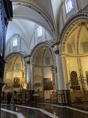 Şehir merkezi mimarisi Valencia, İspanya - modern modern modern gotik sanat modern kültür.