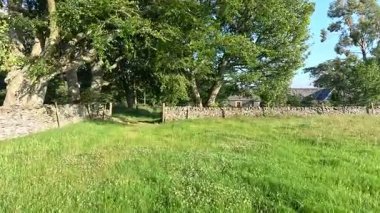 Lammermuir Tepeleri, İskoç Sınırları 'nda tepe yürüyüşü. Geniş bozkırlar, dalgalı yamaçlar ve açık yaz gökyüzü altında panoramik manzaralar..