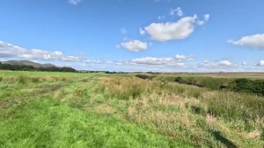 İskoçya: Kırsal kesim, Pentland Hills bölgesindeki tarlalar, tepeler ve açık araziler boyunca yürüyor.