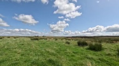 İskoçya: Kırsal kesim, Pentland Hills bölgesindeki tarlalar, tepeler ve açık araziler boyunca yürüyor.