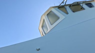 Bay of Cadiz catamaran ferry service in Spain connecting Cadiz port to El Puerto de Santa Maria and Rota featuring onboard deck perspectives harbor skyline and expansive Atlantic sea passages.