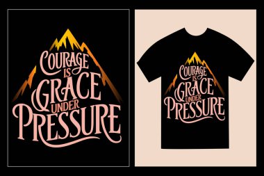 İlham verici felsefi bir deyimle tipografik tişört tasarımı. 