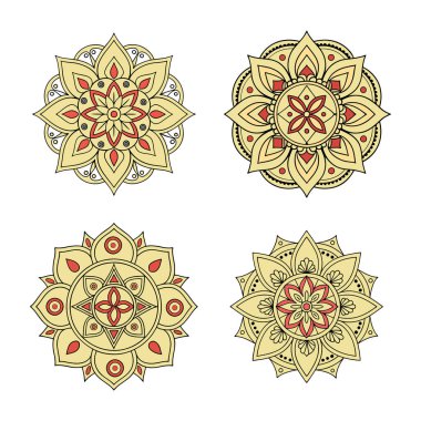 Indian Traditional Mandala artwork. Perfect for use in creative projects, including wall art, tattoos, yoga-themed designs, meditation visuals, and digital or print publications. clipart