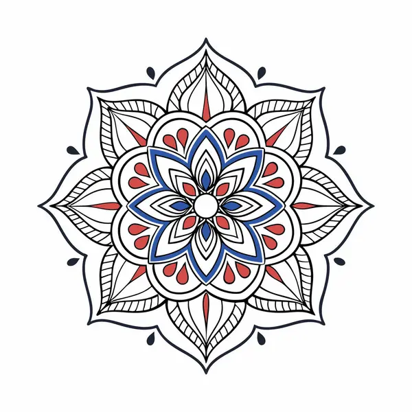 Karmaşık Mandala Tasarımı. Kültürel miras ve ruhani sanat. 2