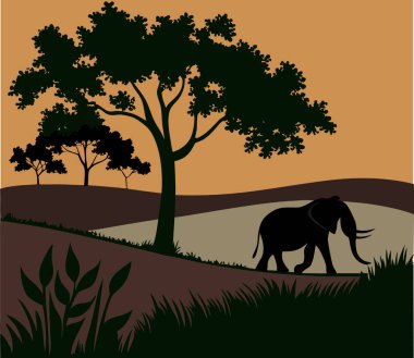 Yüksek çözünürlüklü doğal güzellik arkaplan çizimi.