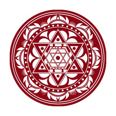 Yüzük siyah arkaplanda. Geleneksel Mandala Sanatının Tarihi Araştırılıyor